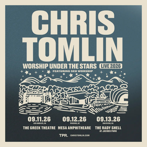 Chris Tomlin - Worship Under the Stars 2026 Tour Poster